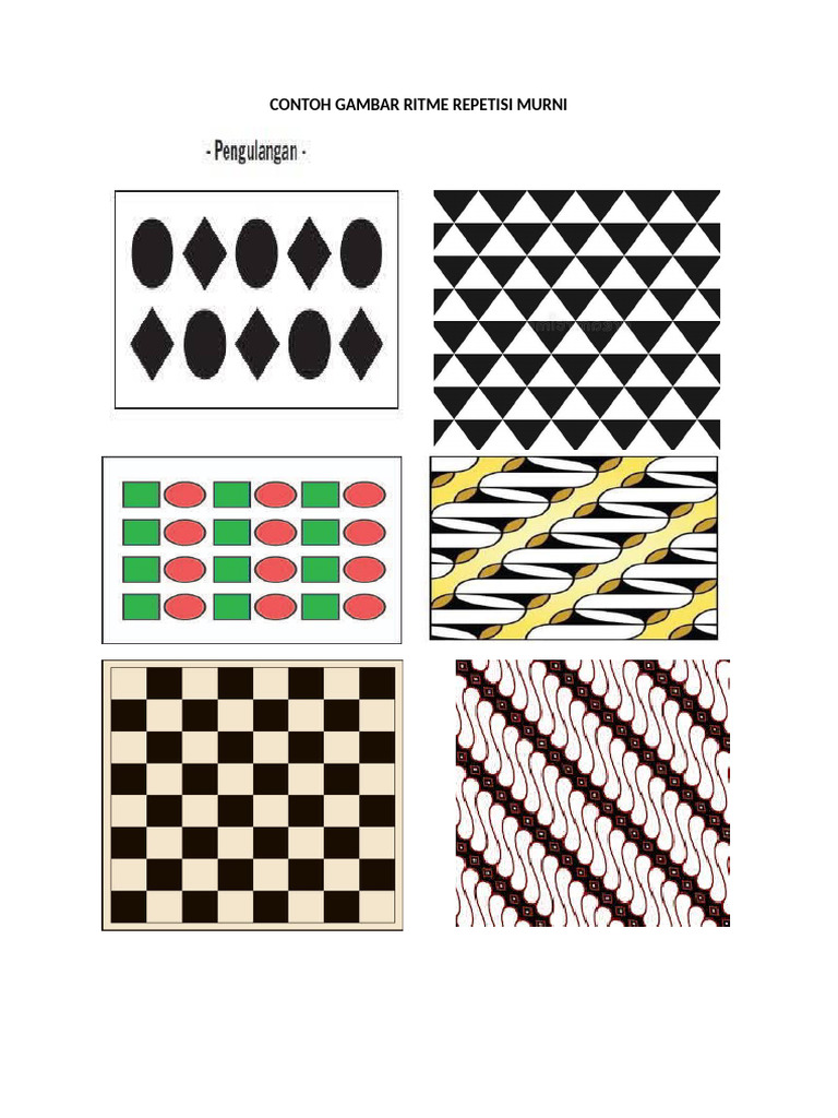 Contoh Gambar Ritme Repetisi Murni | PDF