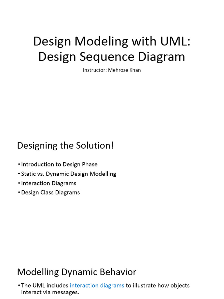 UML Sequence Diagram Design Guide | PDF | Unified Modeling Language ...