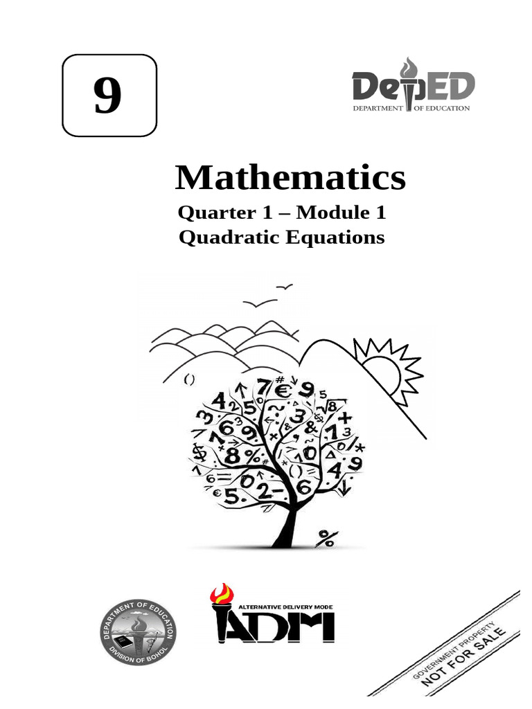 Math 9 Quadratic Equations | PDF | Quadratic Equation | Equations