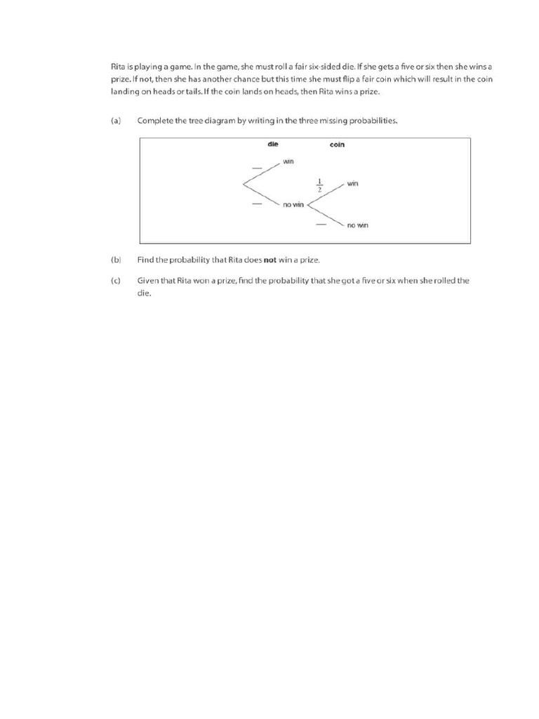 Math Probability Past Paper | PDF