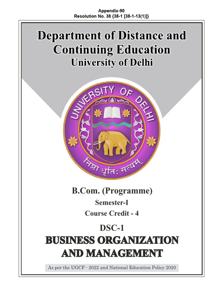 Business Organization & Management Course | PDF | Scientific Method ...