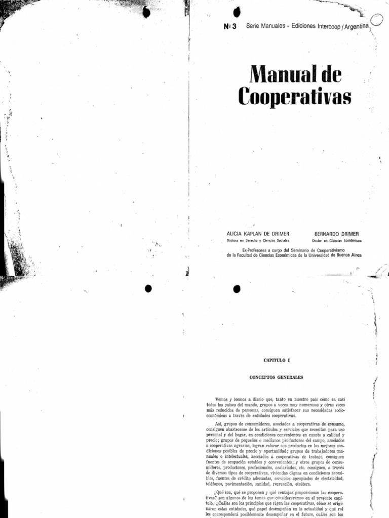 Manual de Cooperativas | PDF