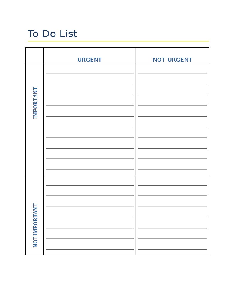 To Do List | PDF