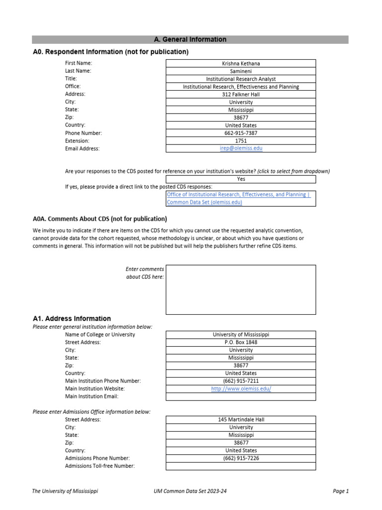 UM Common Data Set 2023 24 | PDF | Race And Ethnicity In The United ...