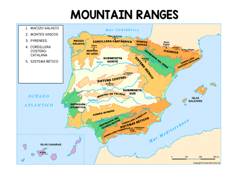 MOUNTAIN RANGES MAP POSTER 2 | PDF