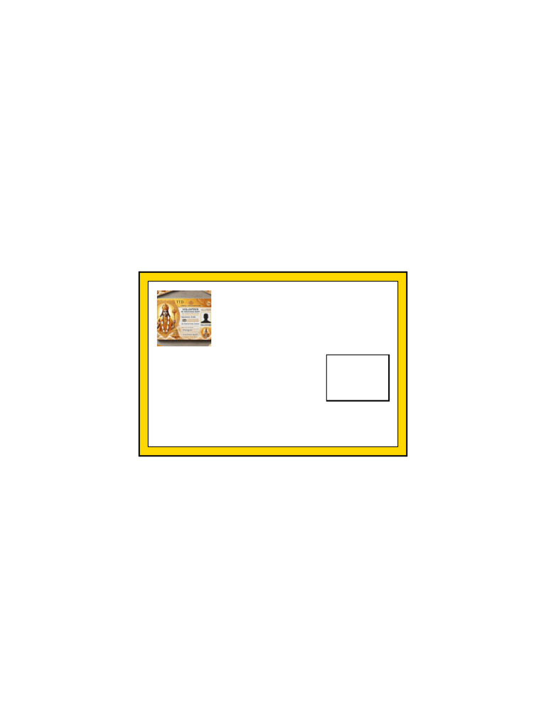 TTD Volunteer Identity Card | PDF