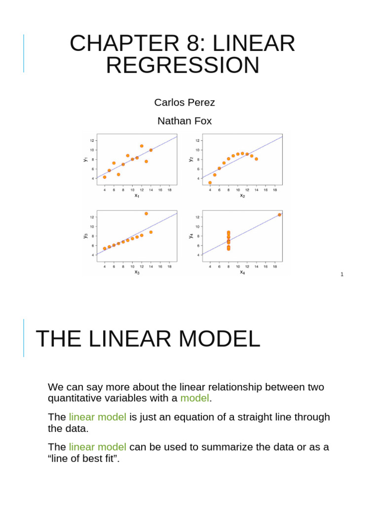 Understanding Linear Regression Basics | PDF | Errors And Residuals ...