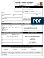 Registration Form Spring 2012