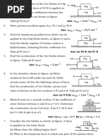 Three Block Friction Problem Analysis | PDF | Friction | Force