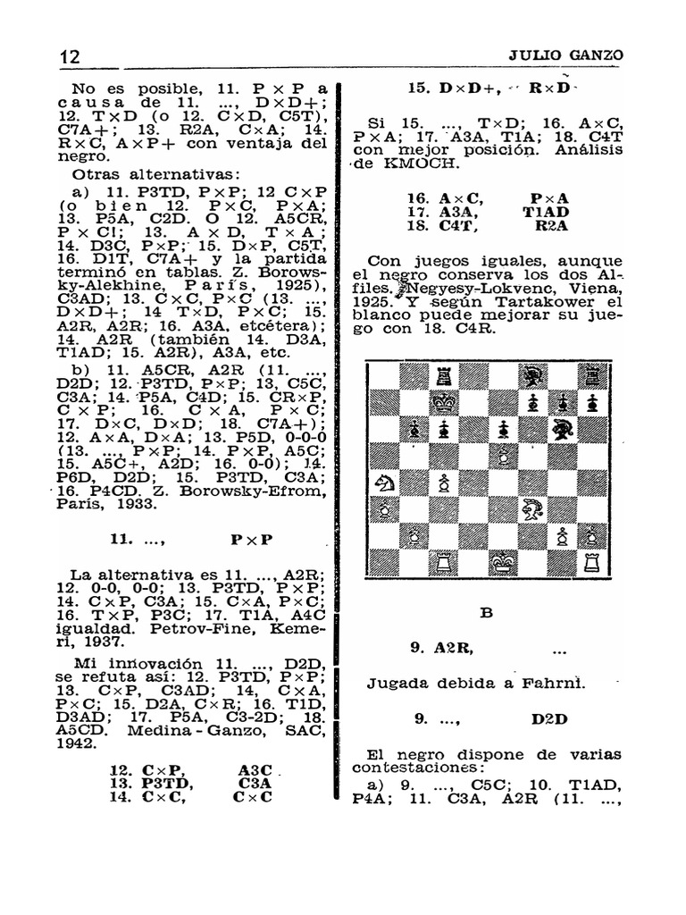 Estrategias en la Defensa Alekhine | PDF | Teoría del ajedrez ...