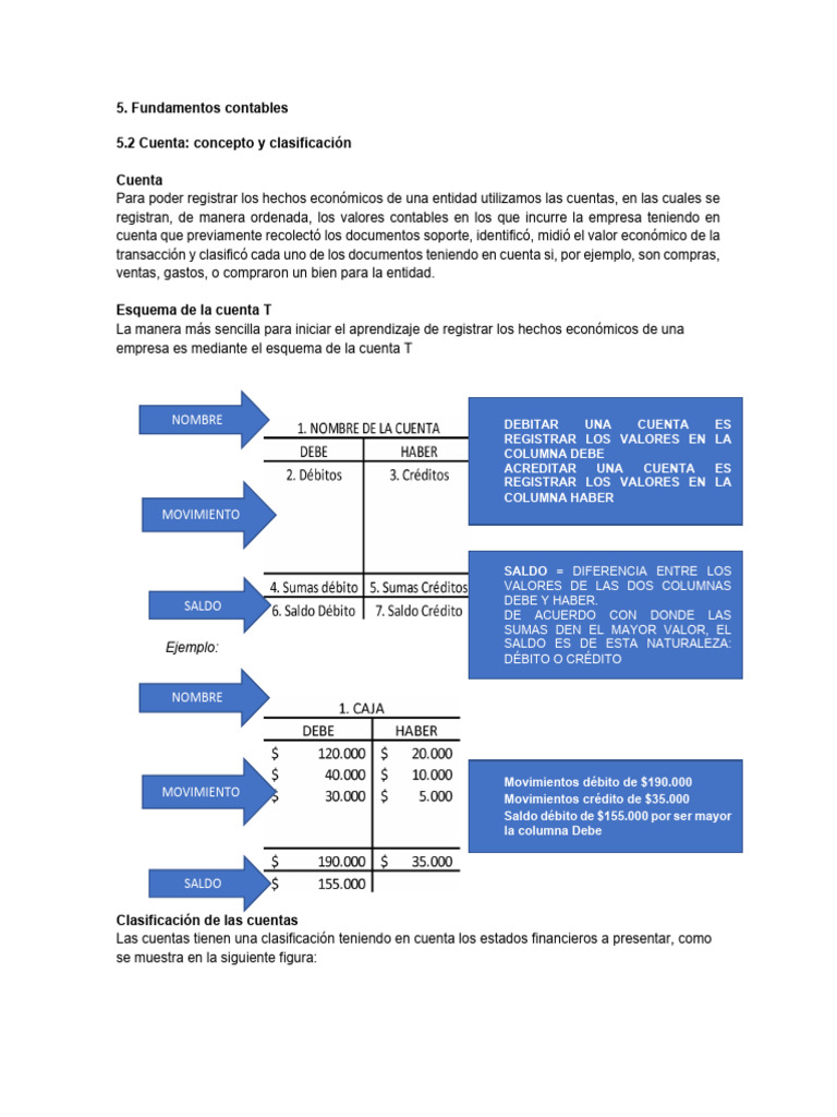 Clasificación y Registro de Cuentas Contables | PDF | Contabilidad | Bancos