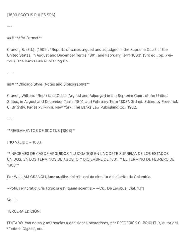 Reglas SCOTUS: Casos 1801-1803 | PDF | Tribunal Supremo de los Estados ...