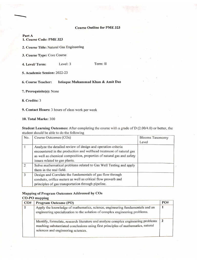 Pme 323, Pme 325, Pme 324 Outlines | PDF