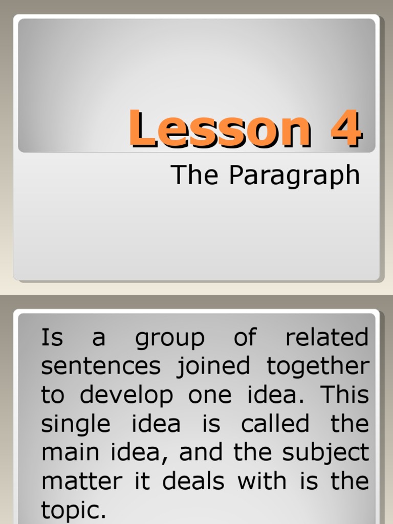 Understanding Paragraph Structure | PDF | Paragraph | Essays