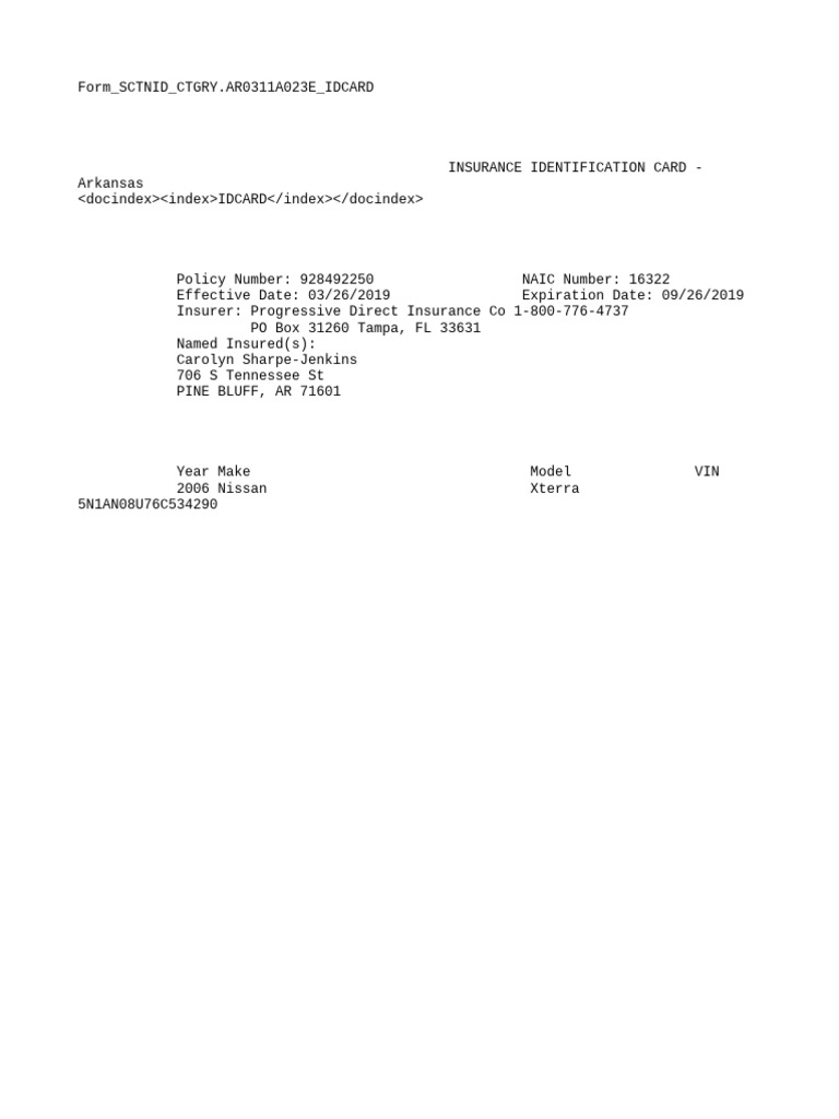 InsuranceIDCard PDF | PDF