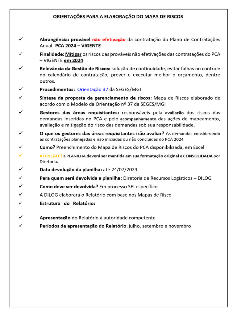 Orientações para A Elaboração Do Mapa de Riscos | PDF