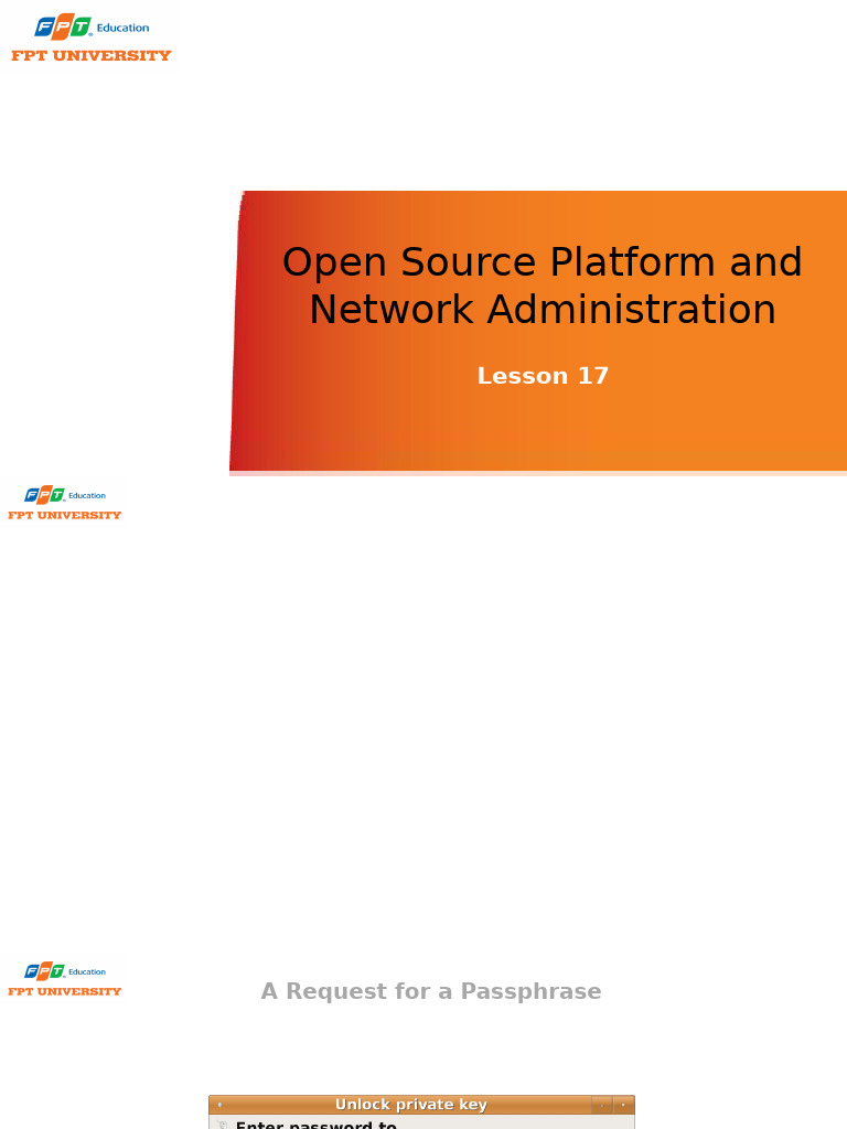 Open Source Platform and Network Administration - Lesson16 - FUG2015 | PDF