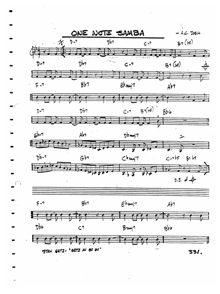One Note Samba | PDF