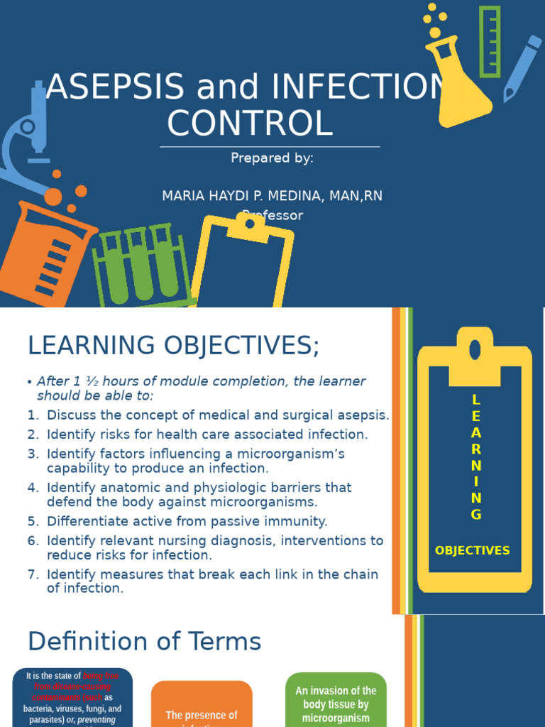 ASEPSIS-and-INFECTION-CONTROL | PDF | Common Cold | Infection