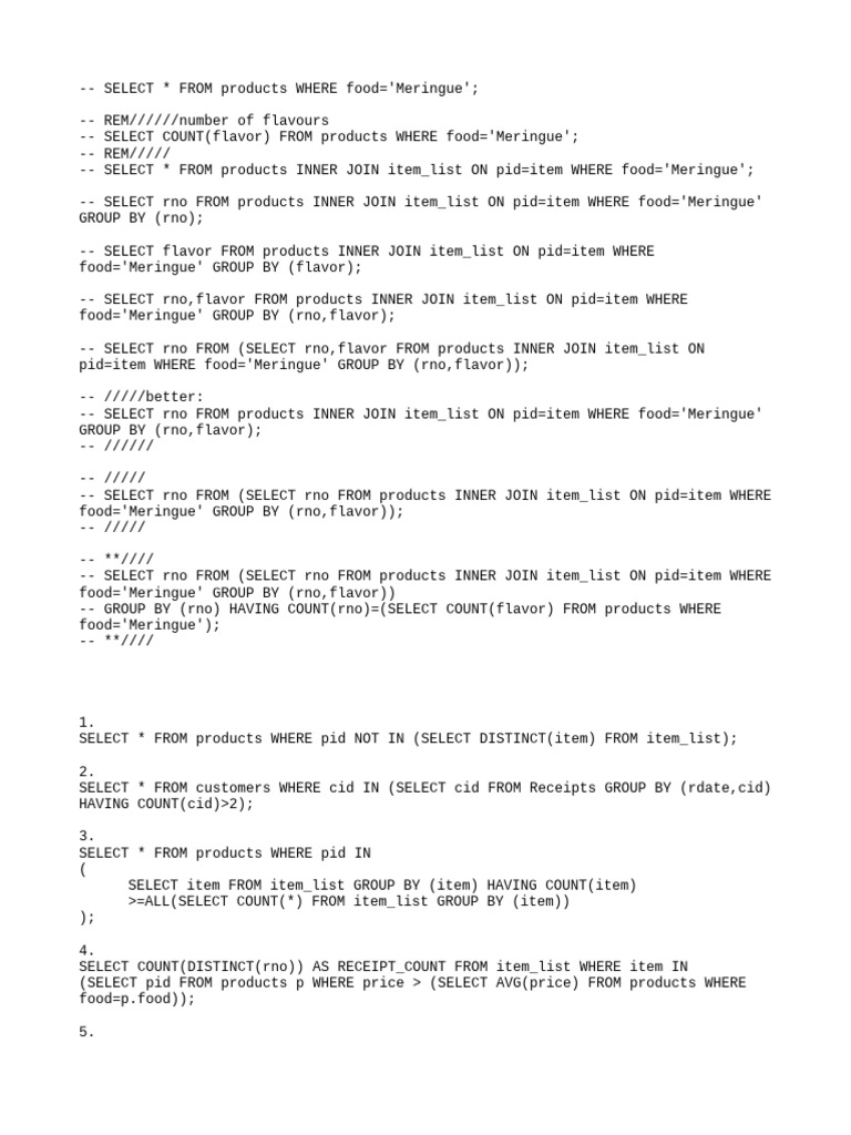 SQL Queries for Product Analysis | PDF