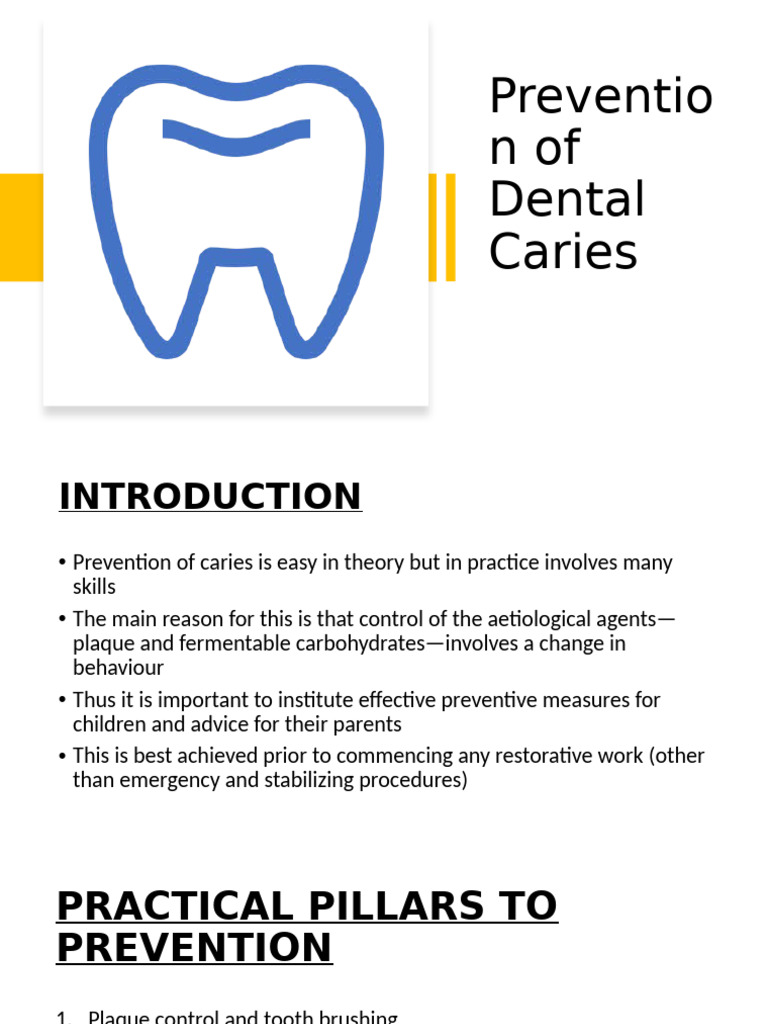 Dental Caries Prevention Strategies | PDF | Dentistry | Mouth