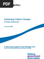 Achieving Culture Change