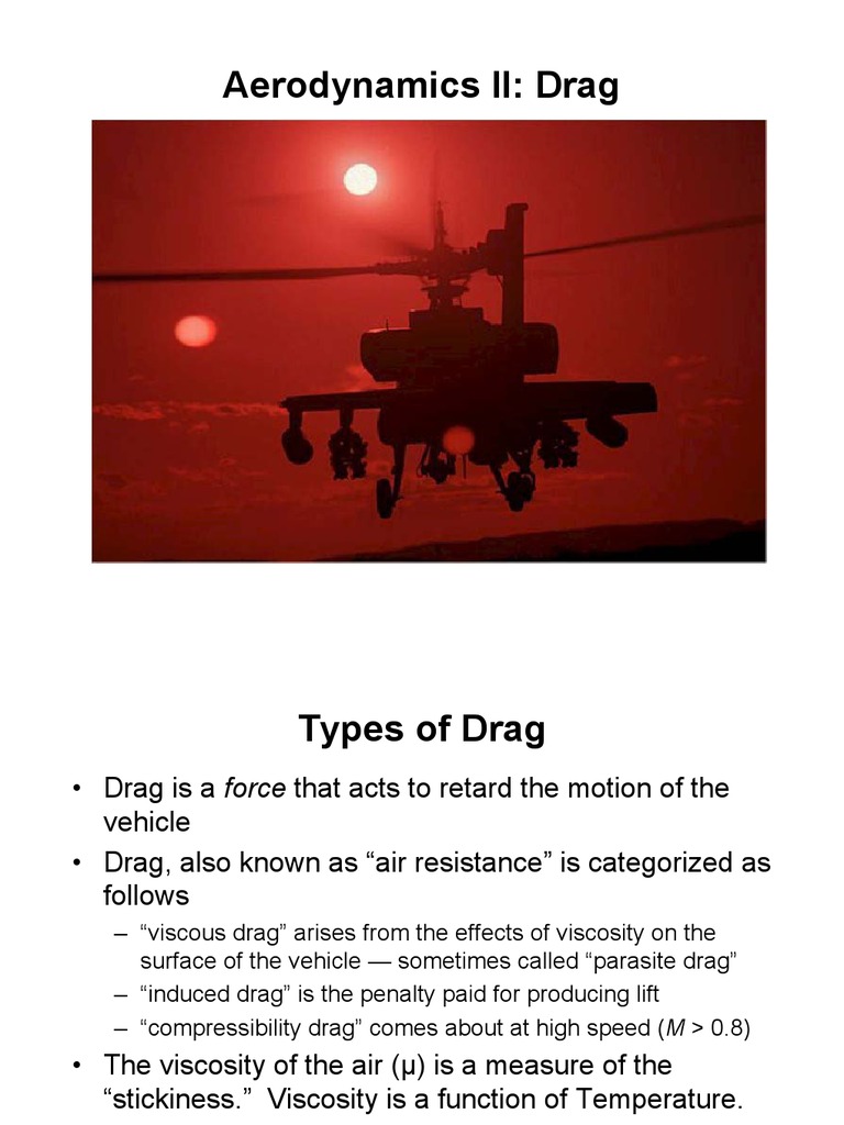 Understanding Aerodynamic Drag Types | PDF | Drag (Physics) | Boundary ...