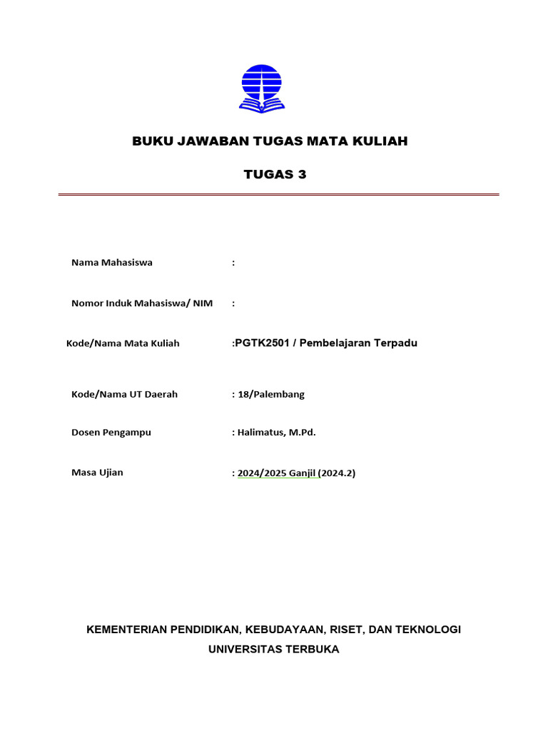 Tugas 3 Pembelajaran Terpadu | PDF