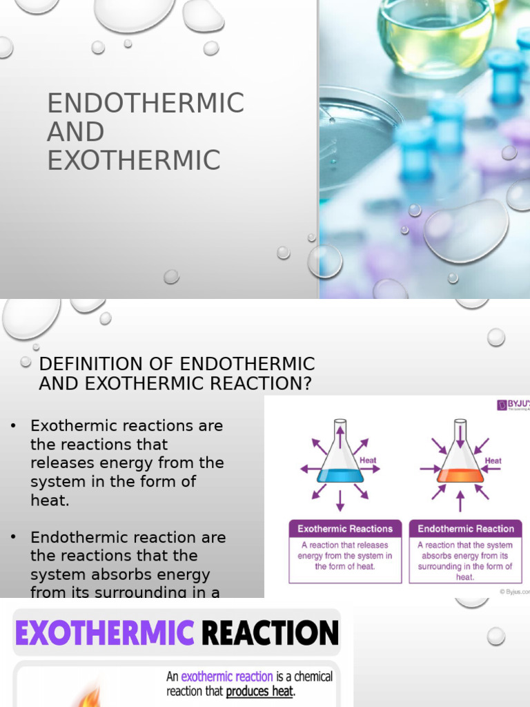 Endothermic and Exothermic (1) | PDF