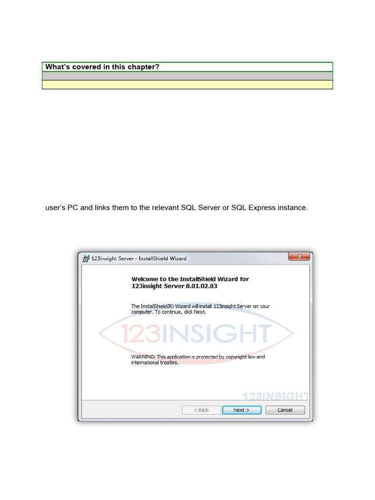 123insight Installation Guide | PDF | Databases | Login