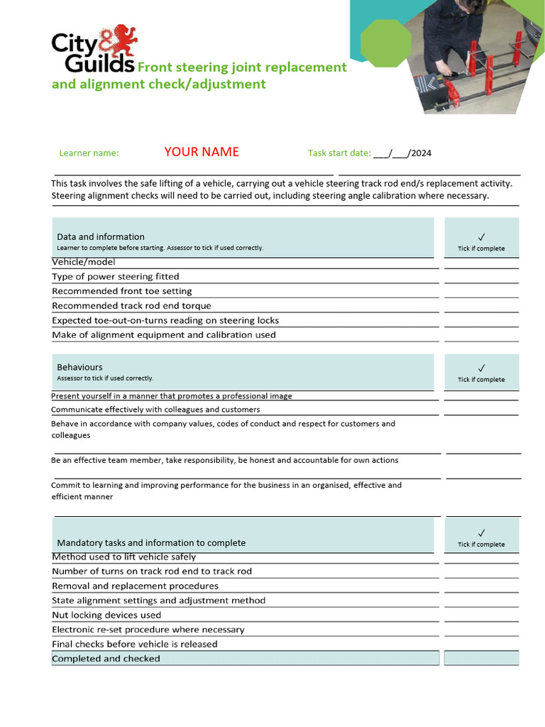 Front Steering Joint Replacement Guide | PDF