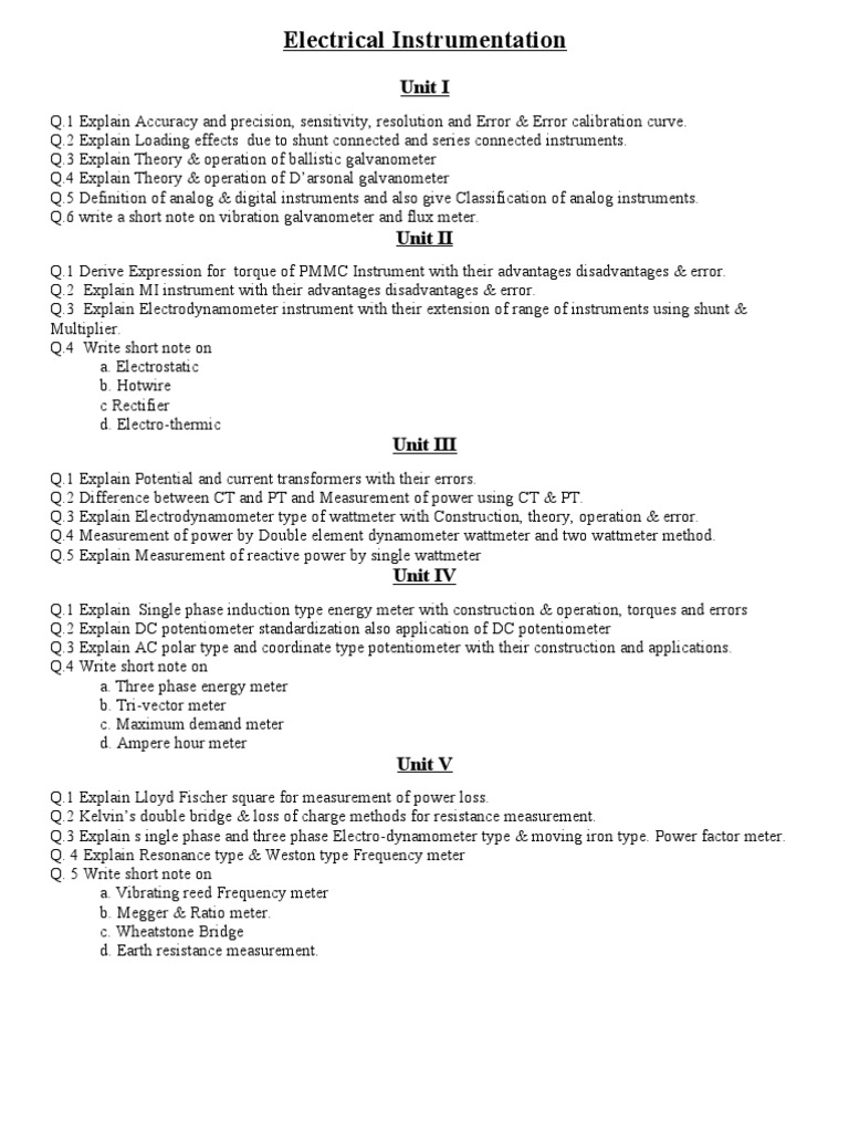 Instrumentation & Measurement Guide | PDF | Science & Mathematics