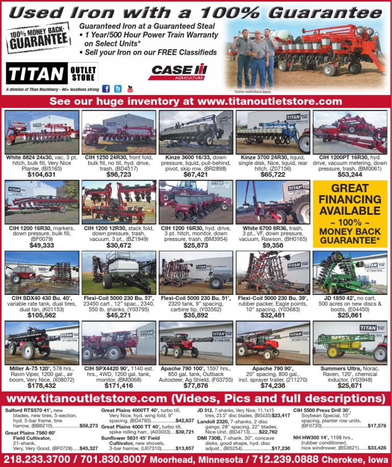 Titan Machinery Equipment Inventory | PDF | Home & Garden | History