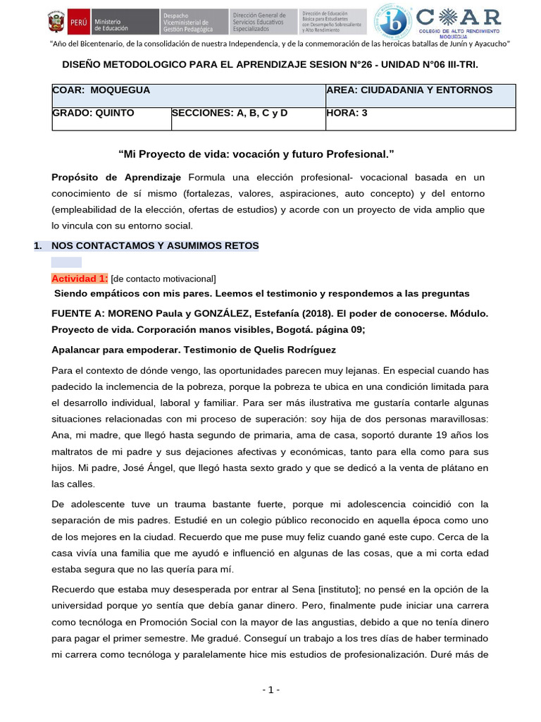 Proyecto de Vida y Superación Personal | PDF | Autoestima | Las emociones