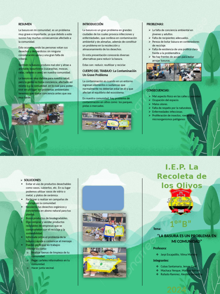 Problemas de Basura en la Comunidad | PDF | Residuos | Contaminación