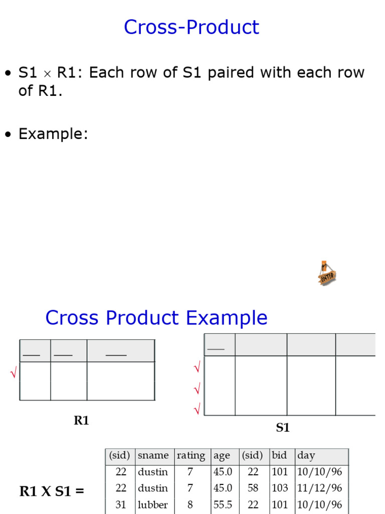 Cross Product and Join Operations Explained | PDF | Data Management ...