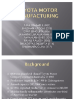 Toyota Motor Manufacturing SectionB GroupX