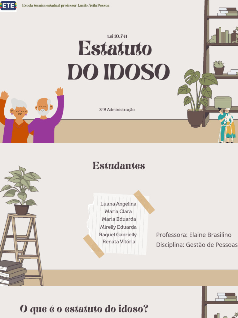 Direitos e Importância do Idoso no Brasil | PDF | Terceira idade | Família