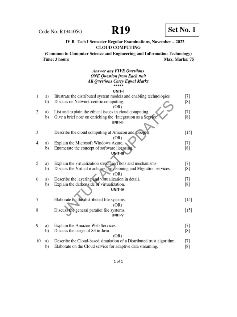 Cloud Computing Nov 2022 | PDF | Cloud Computing | Computing