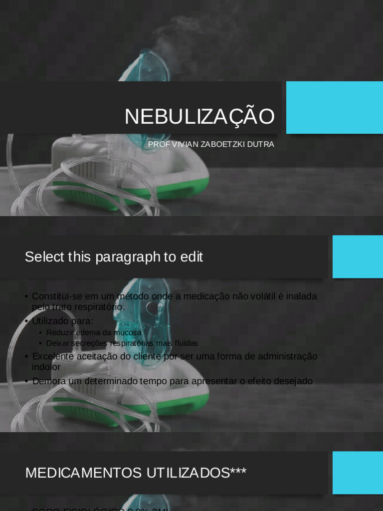 Nebulização: Método e Cuidados Essenciais | PDF