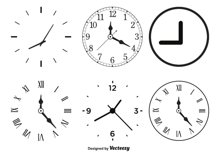 DD Vector Clock Shapes 43209 | PDF