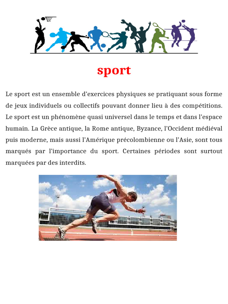 Histoire et définition du sport | PDF | Des sports | Enseignement des ...