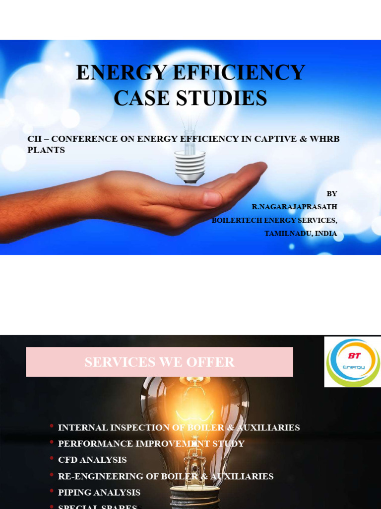 Energy Efficiency Case Studies in Boilers | PDF | Boiler | Energy ...