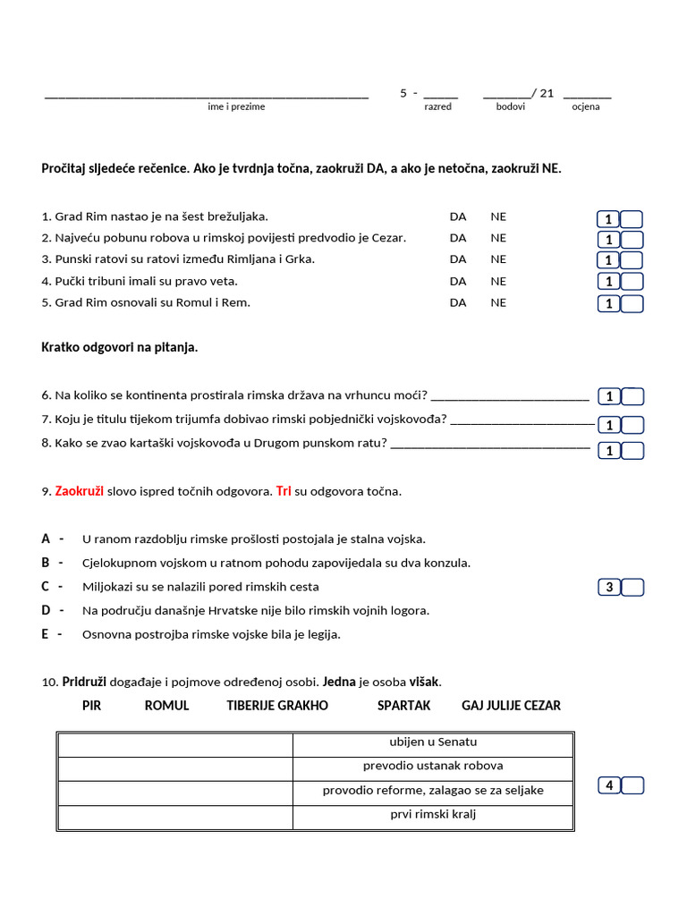 Priprema Za Ispit Rim | PDF