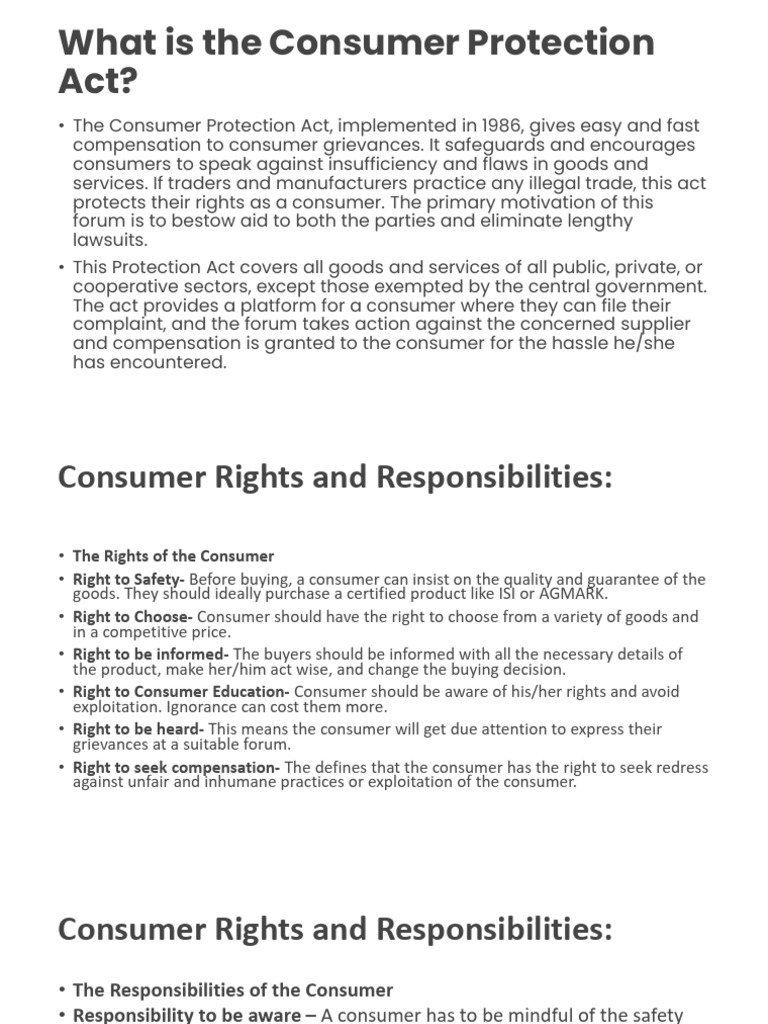 CONSUMER PROTECTION ACT 2019_removed | PDF | Consumer Protection ...