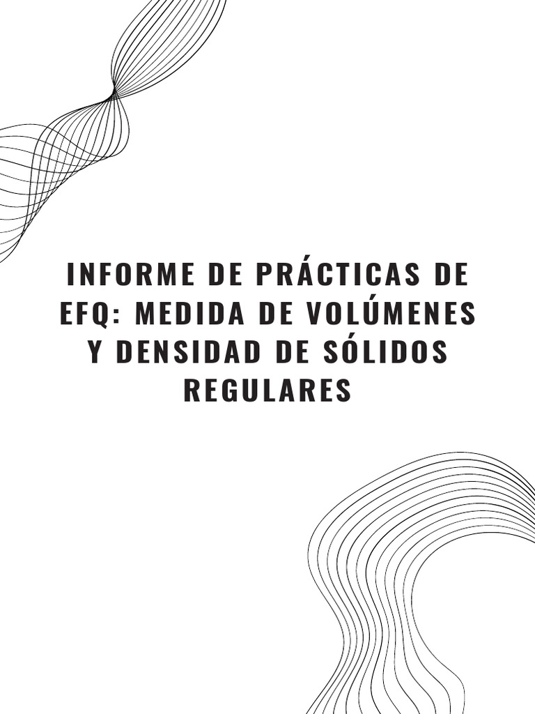Informe de Prácticas de EFQ 2 | PDF | Densidad | Esfera
