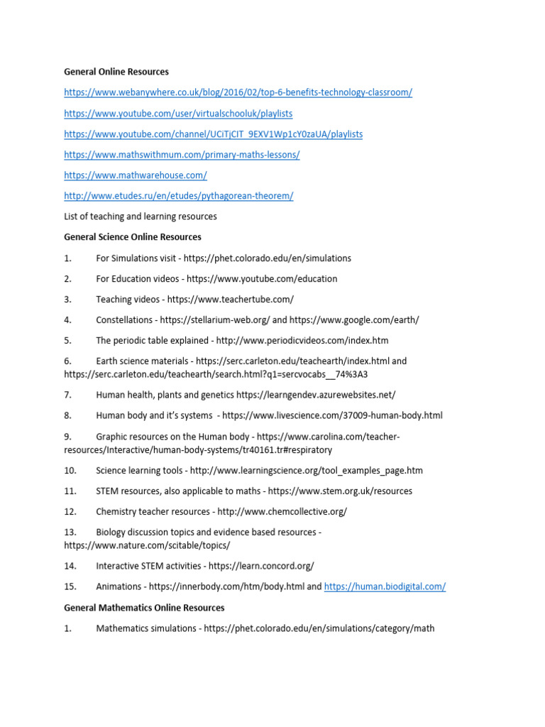 Teaching and Learning Resources | PDF | Mathematics | Science