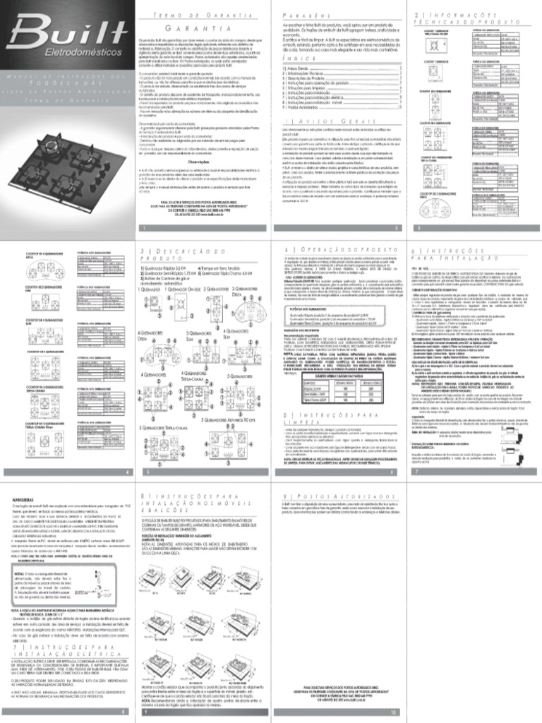 Manual Cooktop Built | PDF
