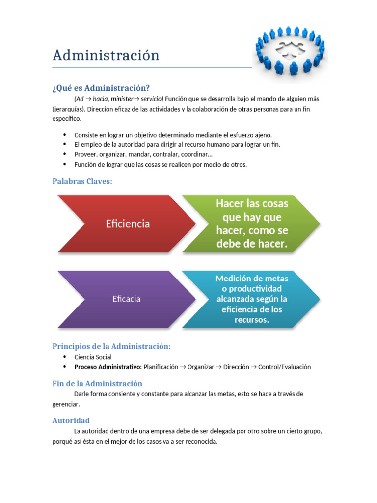 Principios y Funciones de la Administración | PDF
