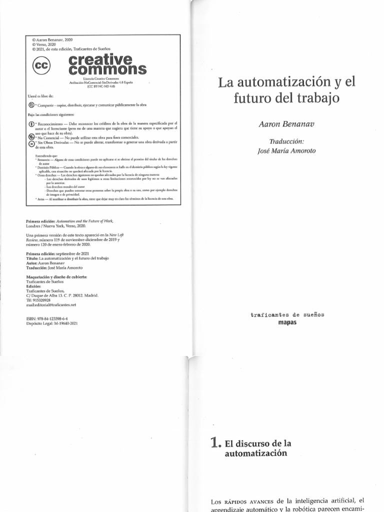 La Automatizacion y El Futuro Del Trabajo.. | PDF